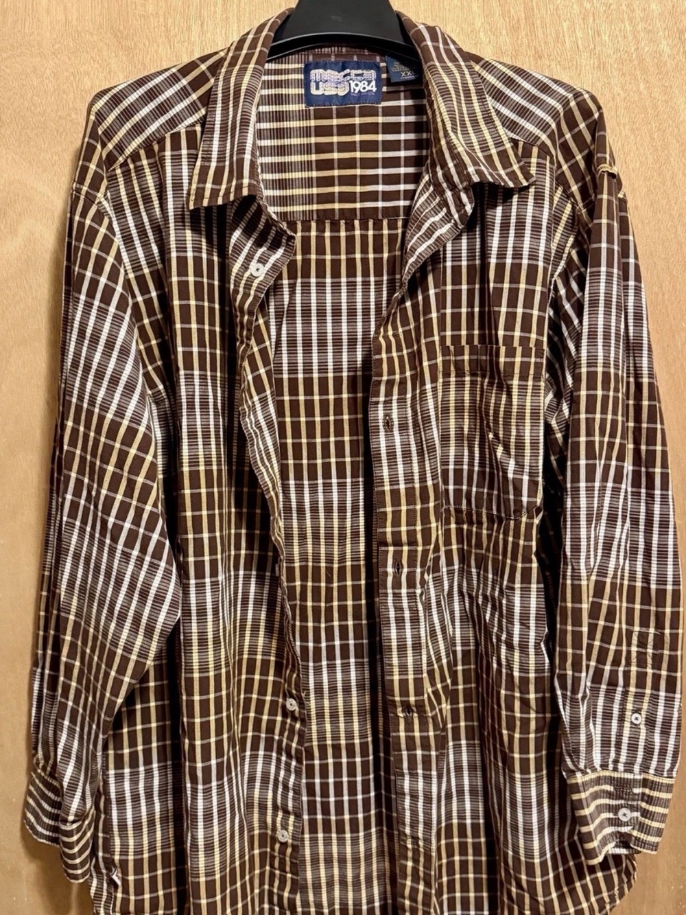 Vintage Y2K Mecca USA Plaid Long Sleeve Button Up Shirt Men's XXL Streetwear